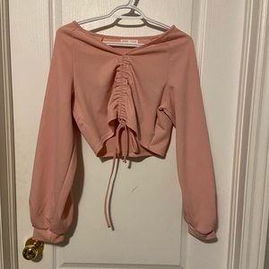 ROMWE Front Scrunch Long Sleeve